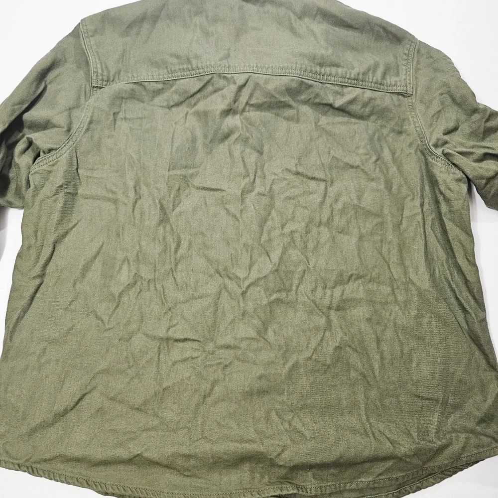 Lucky Brand Men's Long Sleeve Button Down‎ Shirt Jacket Green Size 2XL
